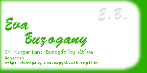 eva buzogany business card